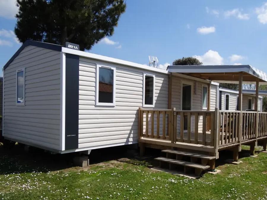 Mobilhome 7 personnes - Mobil Home Aqua 3ch 6/7pers Terrasse Semi-Couverte TV 0