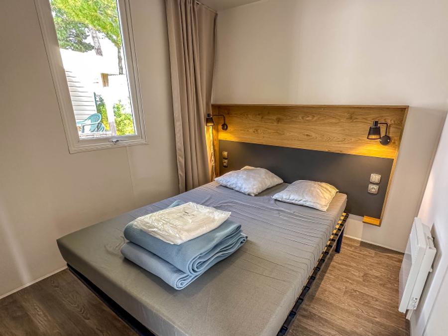 Mobilhome 5 personnes - Mobil Home Aqua 2ch 4/5pers Terrasse Semi-Couverte TV 2