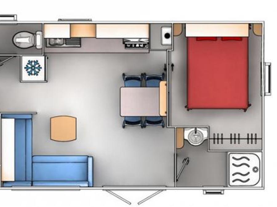 Mobilhome 7 personnes - 3 chambres - 6/7 personnes 2