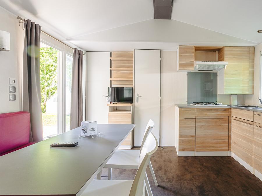 Mobilhome 6 personnes - Mobil-home Forêt 34.5m² (3 chambres) (+ de 10 ans) + Terrasse + TV 4/6 pers 11