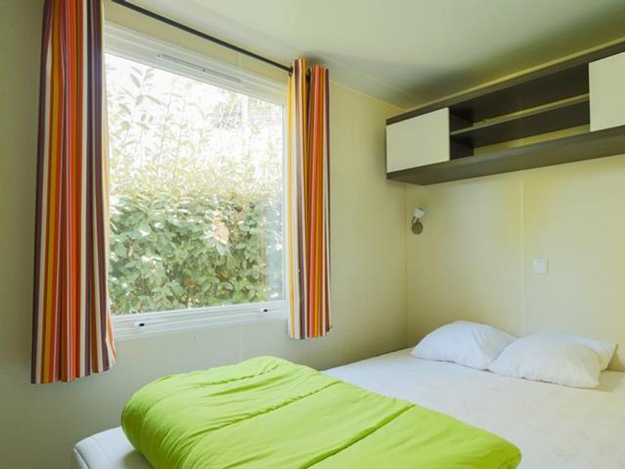 Mobilhome 6 personnes - Mobil-home Forêt 34.5m² (3 chambres) (+ de 10 ans) + Terrasse + TV 4/6 pers 7