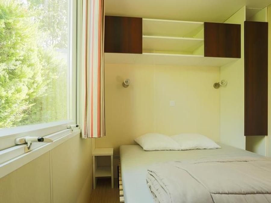 Mobilhome 4 personnes - Mobil home Cottage intégré 27.5m² (2 chambres) (+ de 13 ans) + terrasse intégrée+ TV 4 pers 7