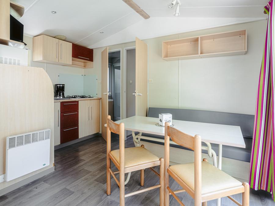 Mobilhome 4 personnes - Mobil home Cottage intégré 27.5m² (2 chambres) (+ de 13 ans) + terrasse intégrée+ TV 4 pers 11