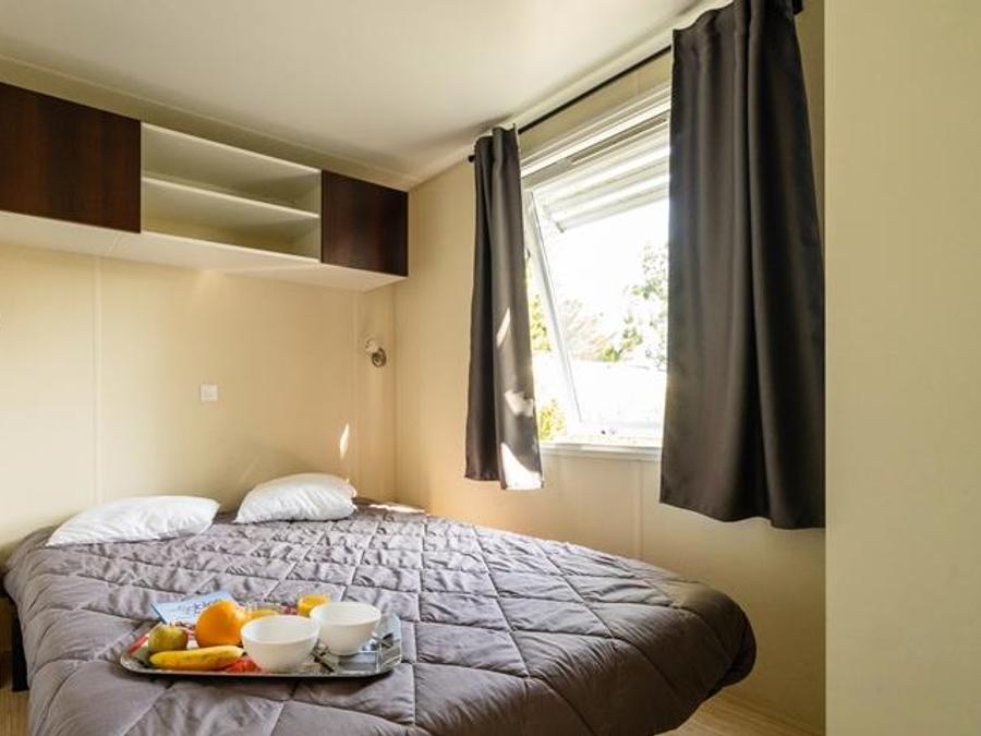Mobilhome 4 personnes - Mobil home Cottage intégré 27.5m² (2 chambres) (+ de 13 ans) + terrasse intégrée+ TV 4 pers 6