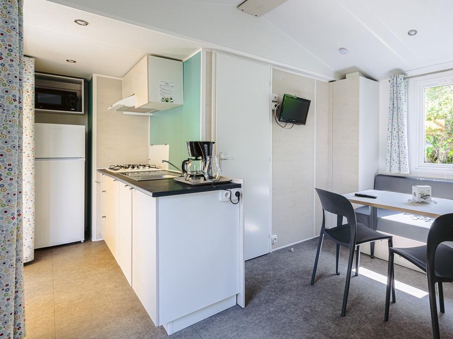 Mobilhome 5 personnes - Mobil-home Evasion 28.5m² (2 chambres) (- de 9 ans) + TV + Terrasse 4/5 pers 12