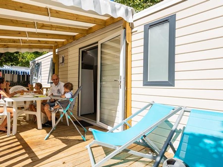 Mobilhome 5 personnes - Mobil-home Evasion 28.5m² (2 chambres) (- de 9 ans) + TV + Terrasse 4/5 pers 2