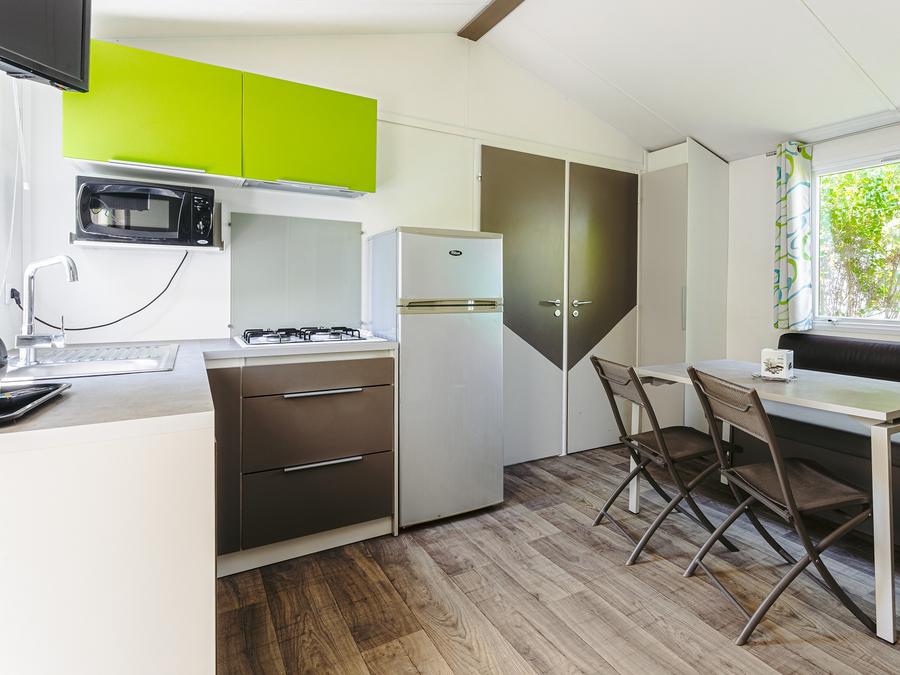 Mobilhome 5 personnes - Mobil-home Evasion 28.5m² (2 chambres) (- de 9 ans) + TV + Terrasse 4/5 pers 10
