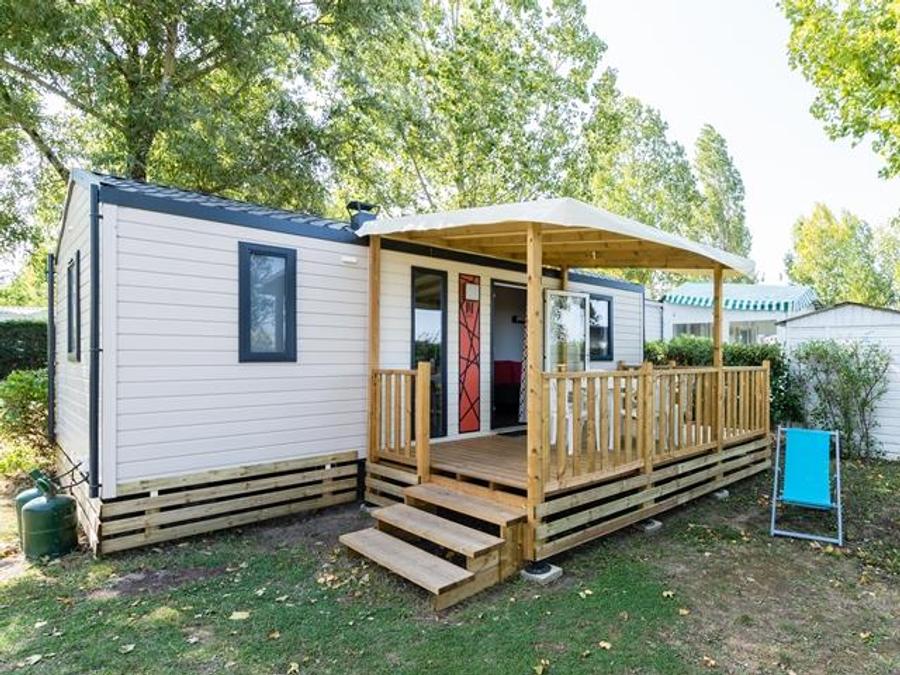 Mobilhome 5 personnes - Mobil-home Evasion 28.5m² (2 chambres) (- de 9 ans) + TV + Terrasse 4/5 pers 1