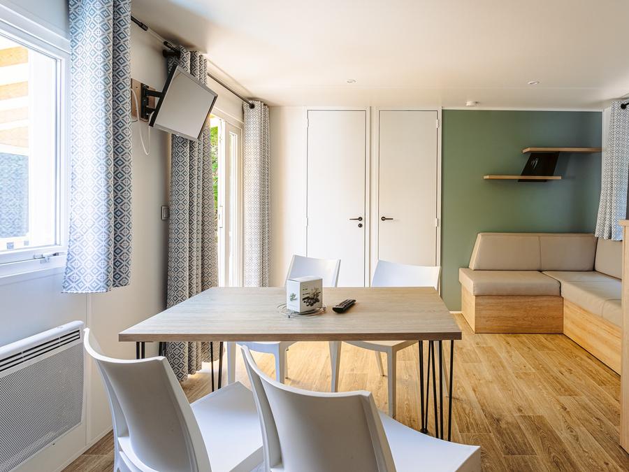 Mobilhome 5 personnes - Mobil-home Evasion 28.5m² (2 chambres) (- de 9 ans) + TV + Terrasse 4/5 pers 13
