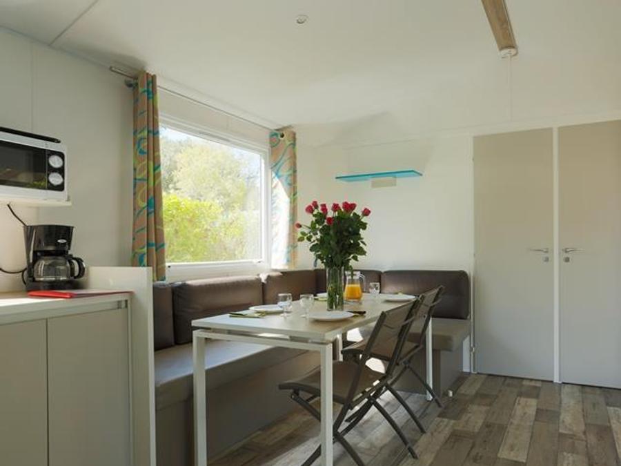 Mobilhome 8 personnes - Mobil-home Sable 40m² (4 chambres) + TV + Terrasse couverte (+ de 8 ans) 8 pers 5