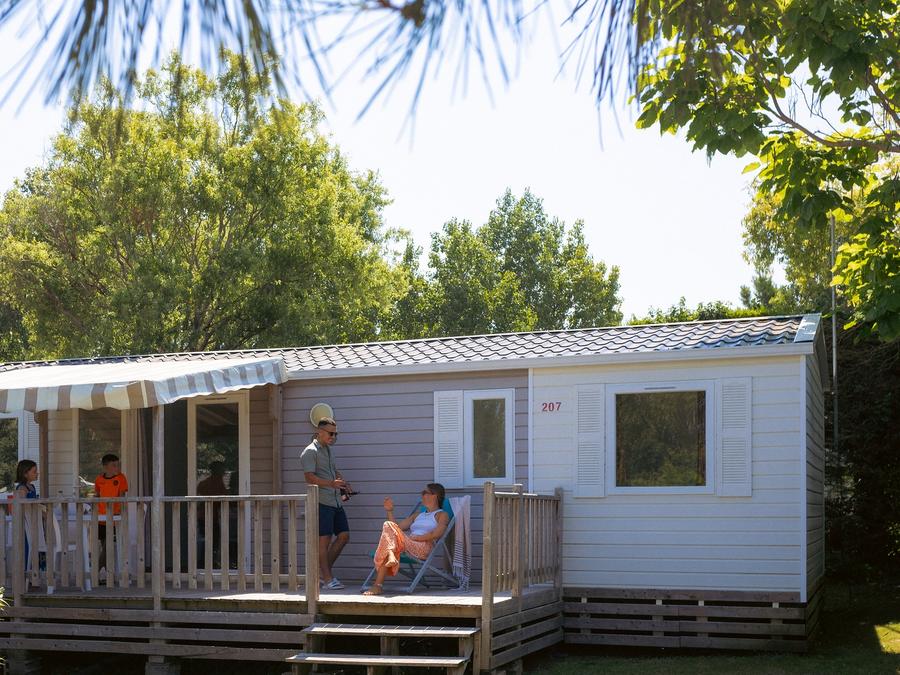 Mobilhome 8 personnes - Mobil-home Sable 40m² (4 chambres) + TV + Terrasse couverte (+ de 8 ans) 8 pers 0
