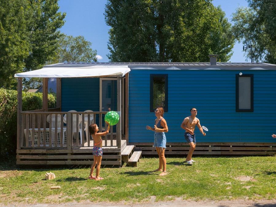 Mobilhome 4 personnes - Mobil-home Horizon 27.5m² (2 chambres) (- de 8 ans) + terrasse intégrée + TV 4 pers 9