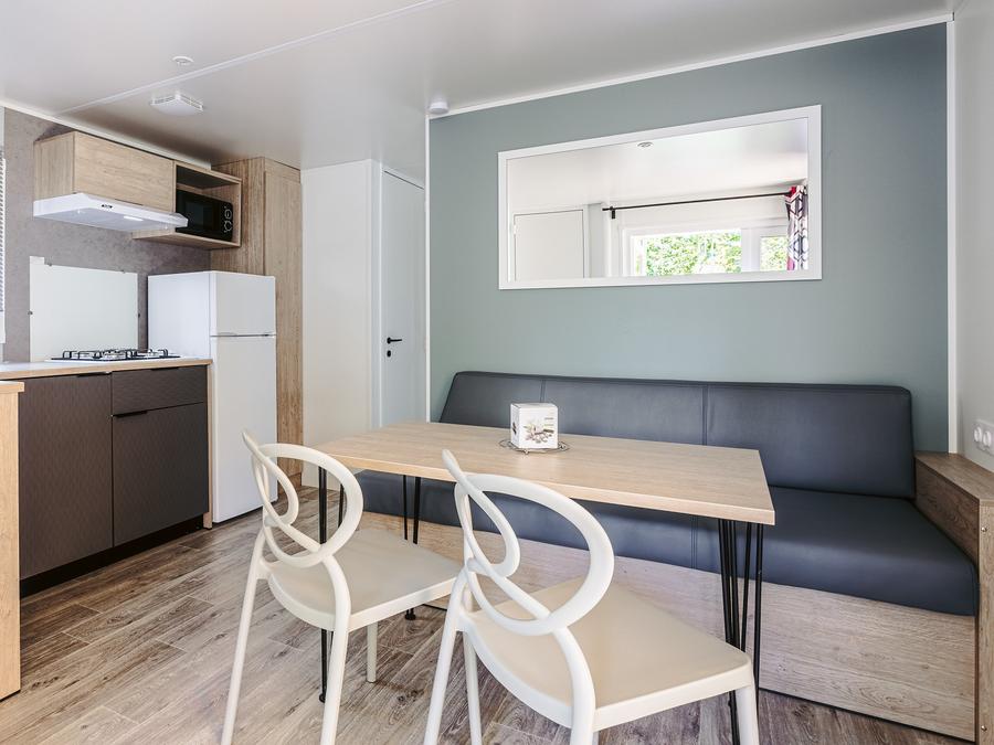 Mobilhome 4 personnes - Mobil-home Horizon 27.5m² (2 chambres) (- de 8 ans) + terrasse intégrée + TV 4 pers 11