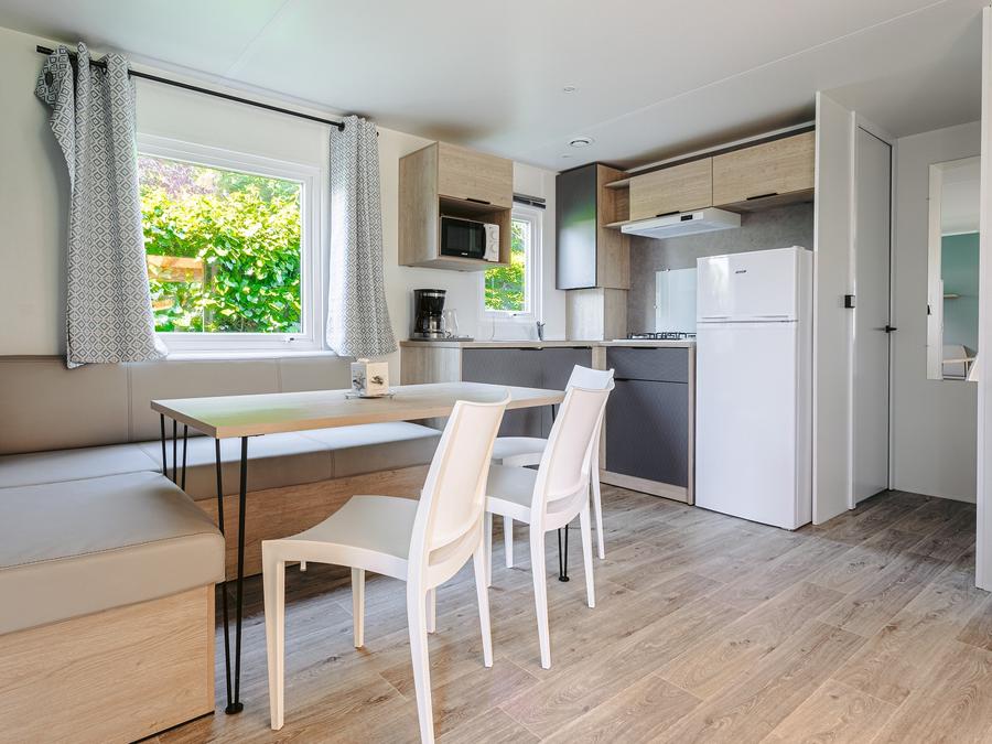 Mobilhome 6 personnes - Mobil-home Grand Large 34.5m² (3 chambres) (- de 8 ans) + TV + Terrasse 4/6 pers 9