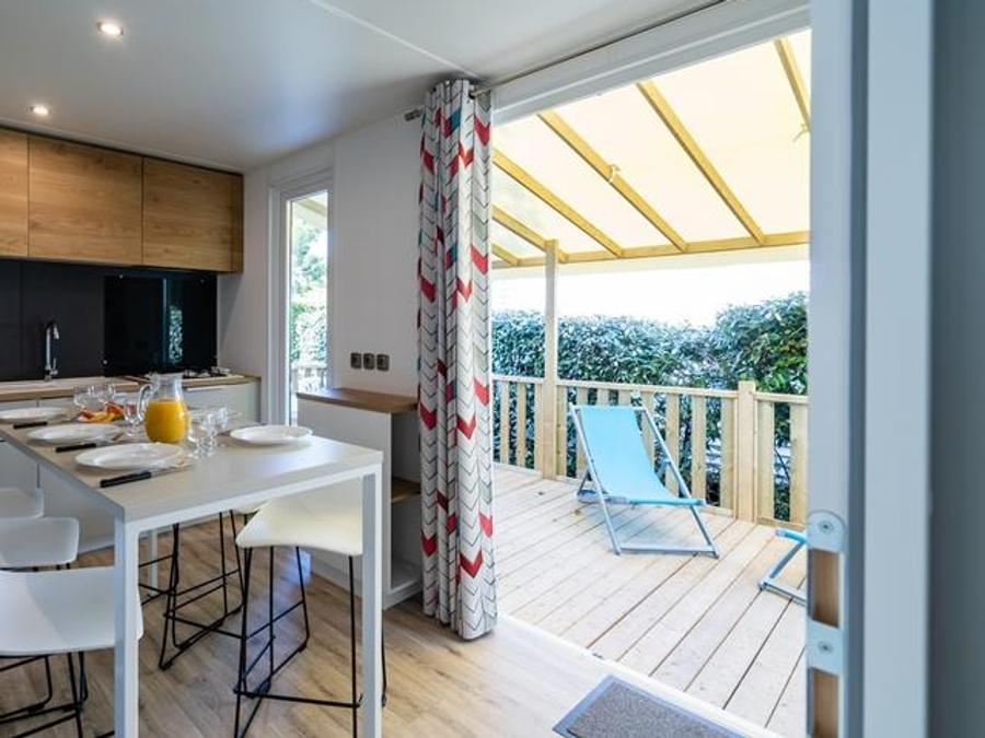 Mobilhome 6 personnes - Mobil-home Grand Large 34.5m² (3 chambres) (- de 8 ans) + TV + Terrasse 4/6 pers 1