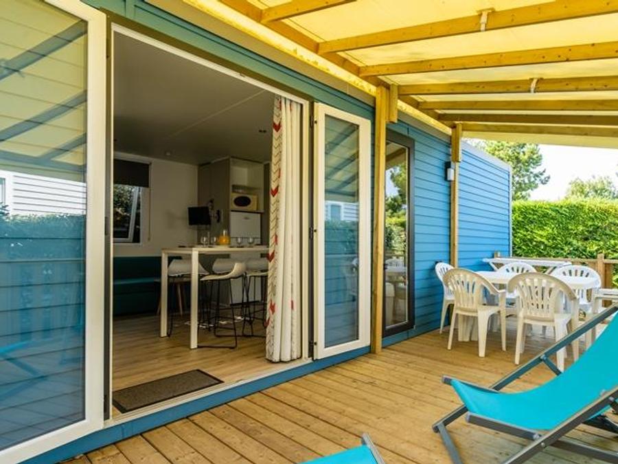 Mobilhome 6 personnes - Mobil-home Grand Large 34.5m² (3 chambres) (- de 8 ans) + TV + Terrasse 4/6 pers 0