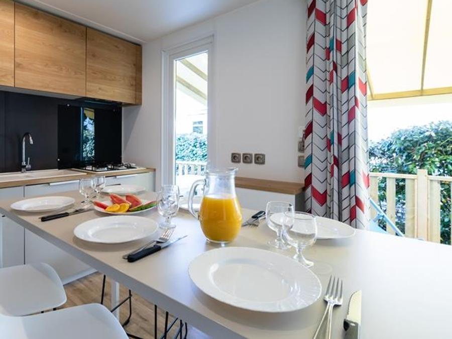 Mobilhome 6 personnes - Mobil-home Grand Large 34.5m² (3 chambres) (- de 8 ans) + TV + Terrasse 4/6 pers 2