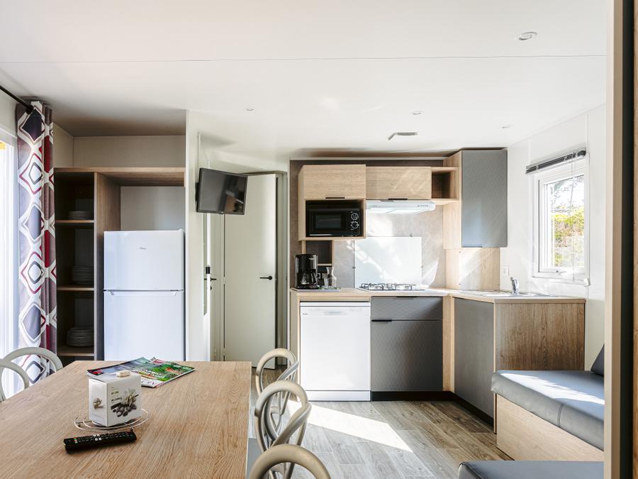 Mobilhome 8 personnes - Mobil-home Sable plus 40m² (4 chambres, 2 salle de bains) 8 pers 8