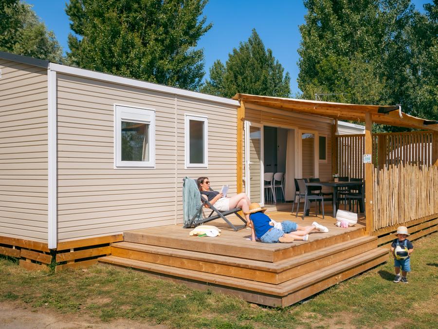 Mobilhome 8 personnes - Mobil-home Sable plus 40m² (4 chambres, 2 salle de bains) 8 pers 14