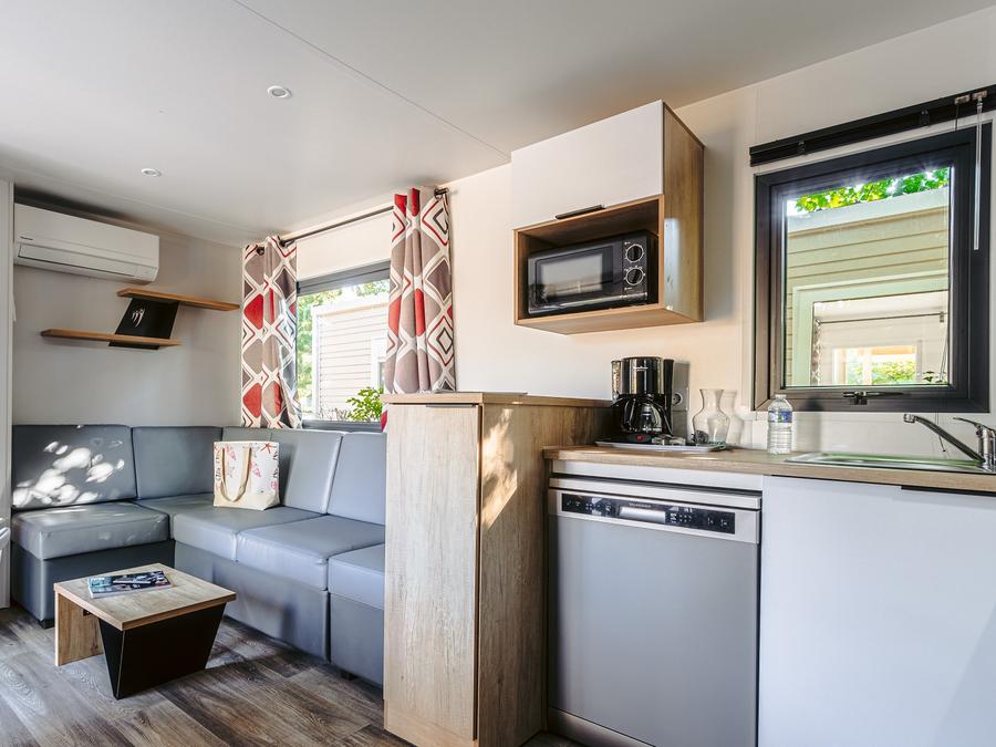 Mobilhome 4 personnes - Mobil-home Premium 2ch. avec spa (33m²) 4 pers 7