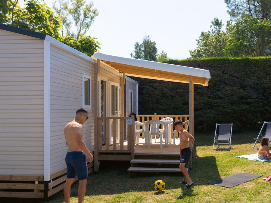 Mobilhome 5 personnes - Mobil-home Evasion Plus 28.5m² (2 chambres) (- de 3 ans) + TV + Terrasse + Clim + Lave-vaisselle 4/5 pers 0