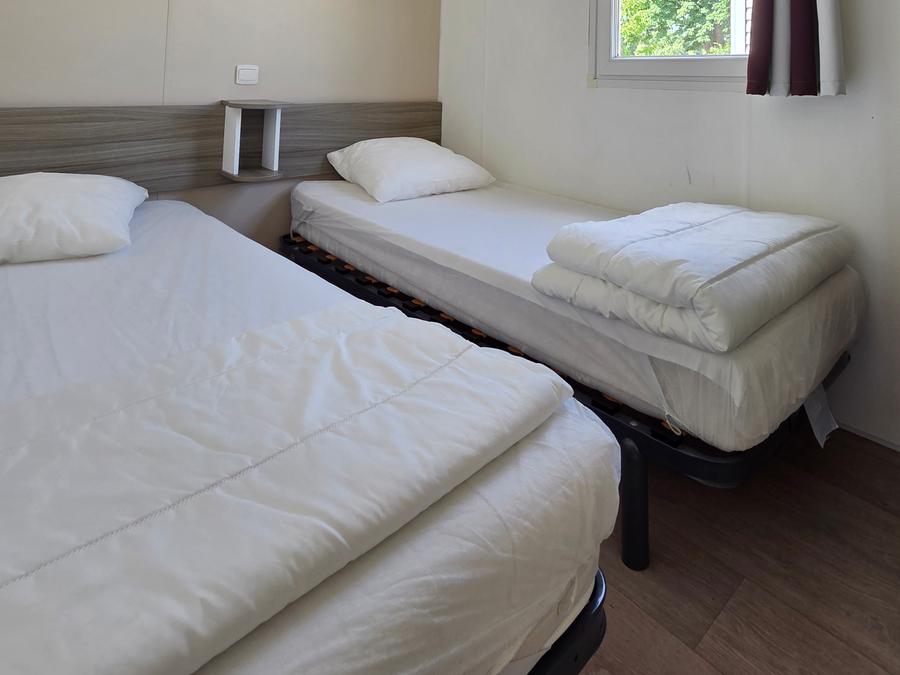 Mobilhome 6 personnes - Bermudes 31m² + terrasse semi-couverte 12