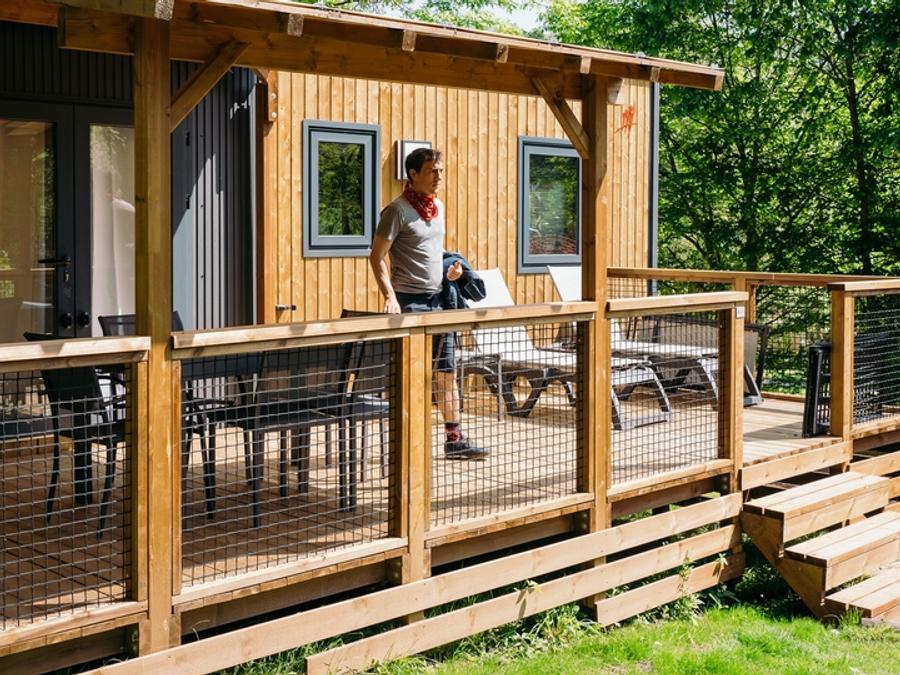 Mobilhome 6 personnes - Premium 33m² 3 chambres + Terrasse + TV + LV + BBQ + Quartier Piéton 8