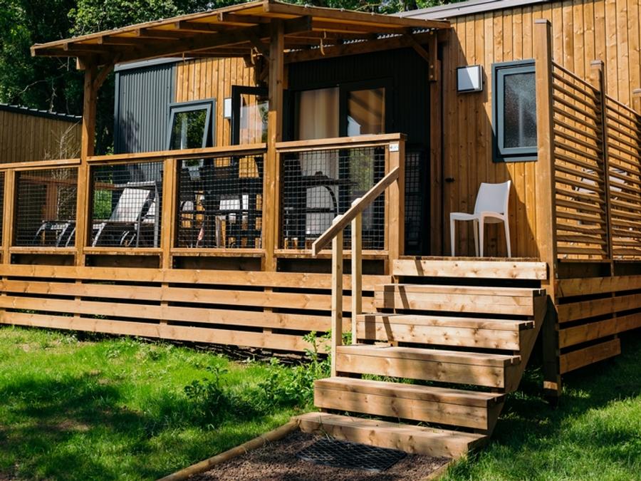 Mobilhome 6 personnes - Premium 37m² 3 chambres + Terrasse + TV + LV + BBQ + 2SDB + Quartier Piéton 8
