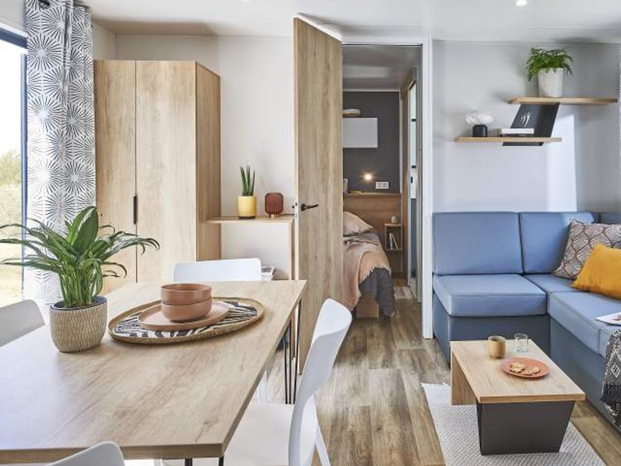 Mobilhome 6 personnes - Premium 37m² 3 chambres + Terrasse + TV + LV + BBQ + 2SDB + Quartier Piéton 2