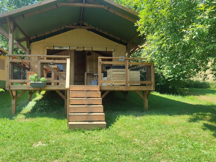 Lodge 4 personnes - Grande Tente Lodge Glamping 42M2 1