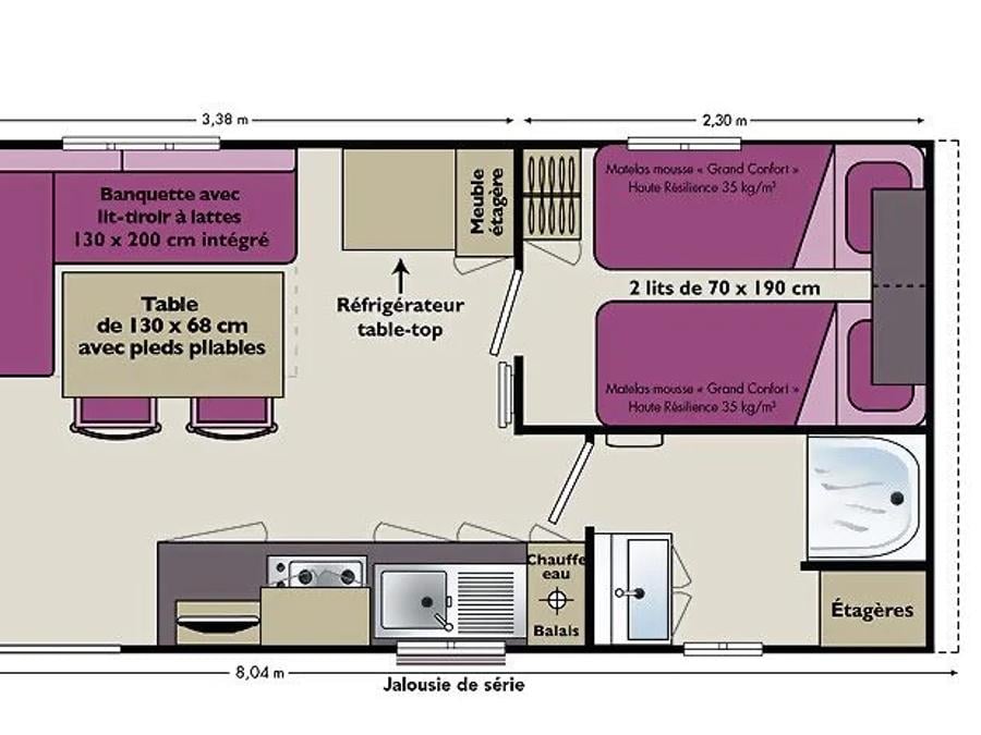 Mobilhome 5 personnes - Farniente - TV - WIFI 7