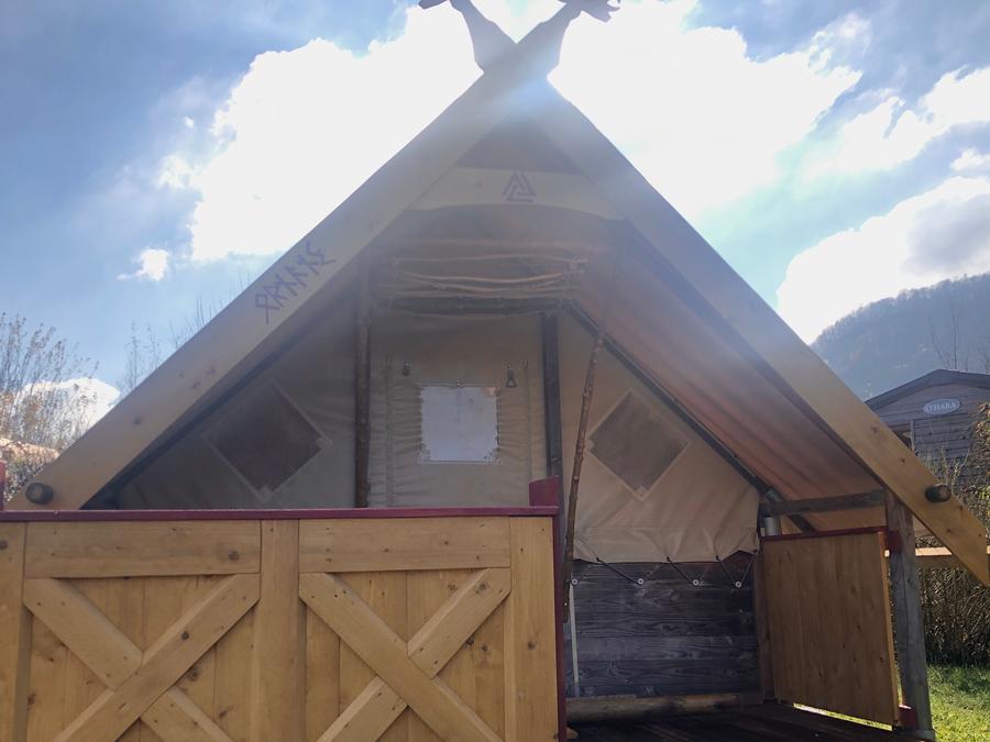 Tente en toile et en bois 4 personnes - LODGE SKALI - sans sanitaires 2