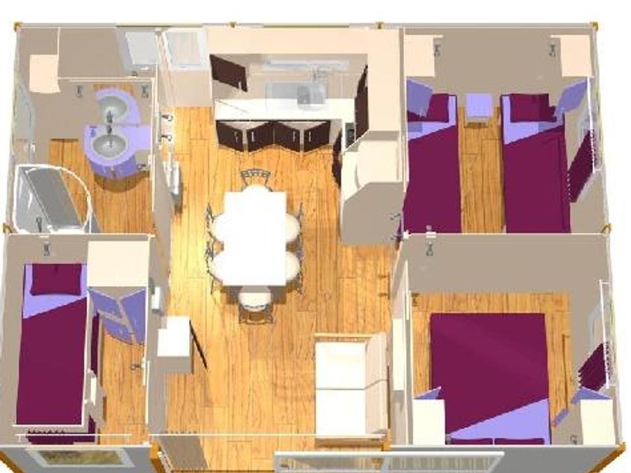 Chalet 6 personnes - SAMOA 35 m² 5