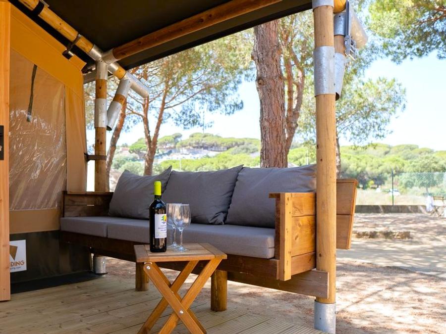 Tente en toile et en bois 4 personnes - Safari Salguer 0