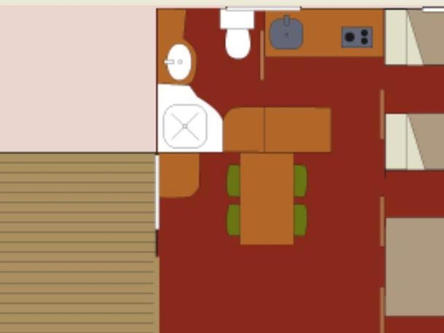 Bungalow 4 personnes - Bungalow MOREA 4 pers 10