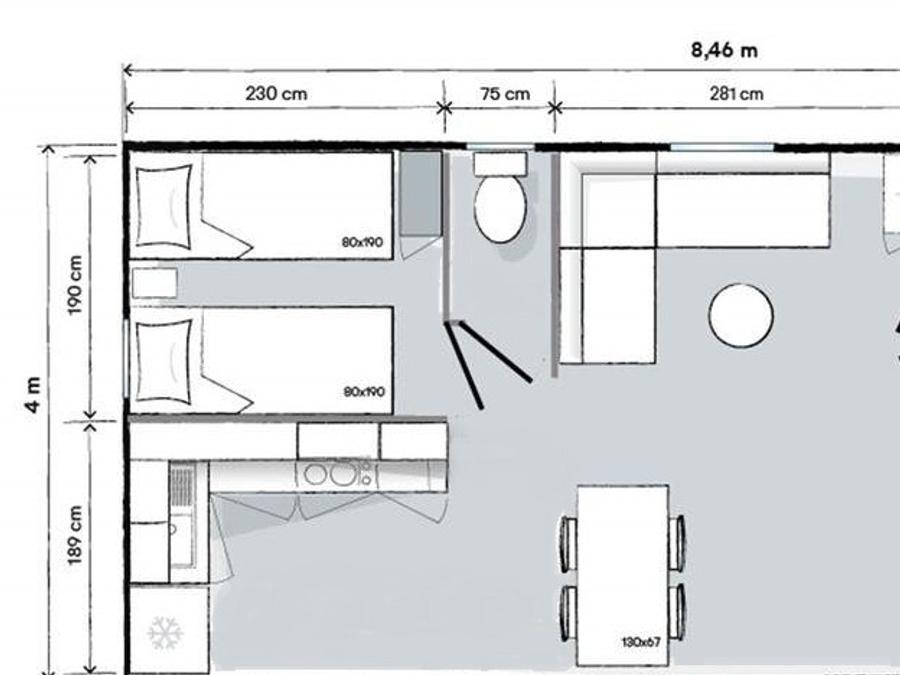 Bungalow 2 personnes - 2 Chambres 5