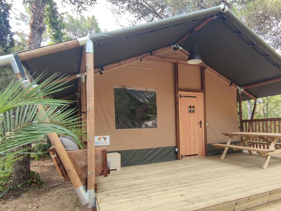 Tente en toile et en bois 2 personnes - Safari Tent 0