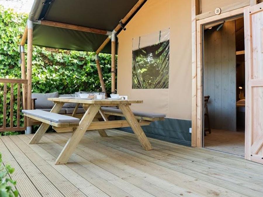 Tente en toile et en bois 2 personnes - Safari Tent 4