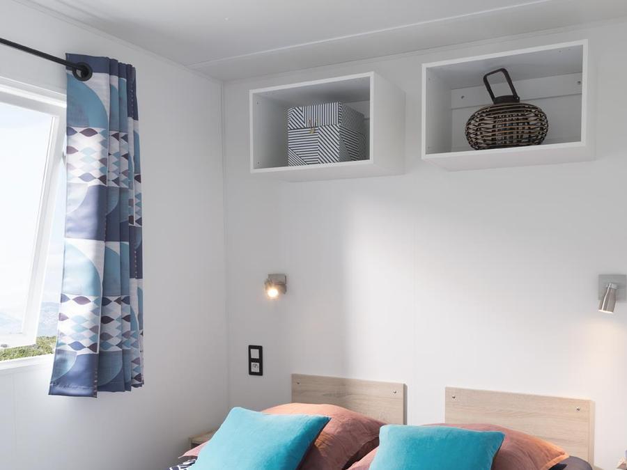 Mobilhome 4 personnes - Confort 25m² (2 chambres) + terrasse semi-couverte 10m² + TV | 4 personnes 6