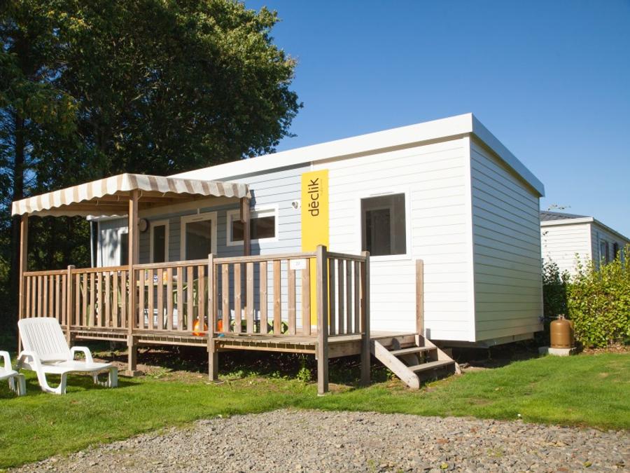 Mobilhome 4 personnes - Confort 25m² (2 chambres) + terrasse semi-couverte 10m² + TV | 4 personnes 10