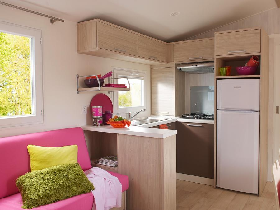 Mobilhome 6 personnes - Standard 32m² (3 chambres) + terrasse 10m² + TV | 6 personnes 3