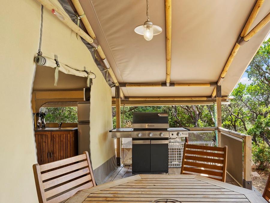 Tente en toile et en bois 5 personnes - LODGE KENYA 7