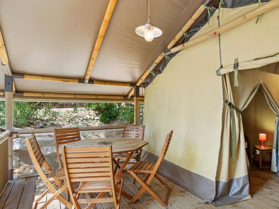 Tente en toile et en bois 5 personnes - LODGE KENYA 10