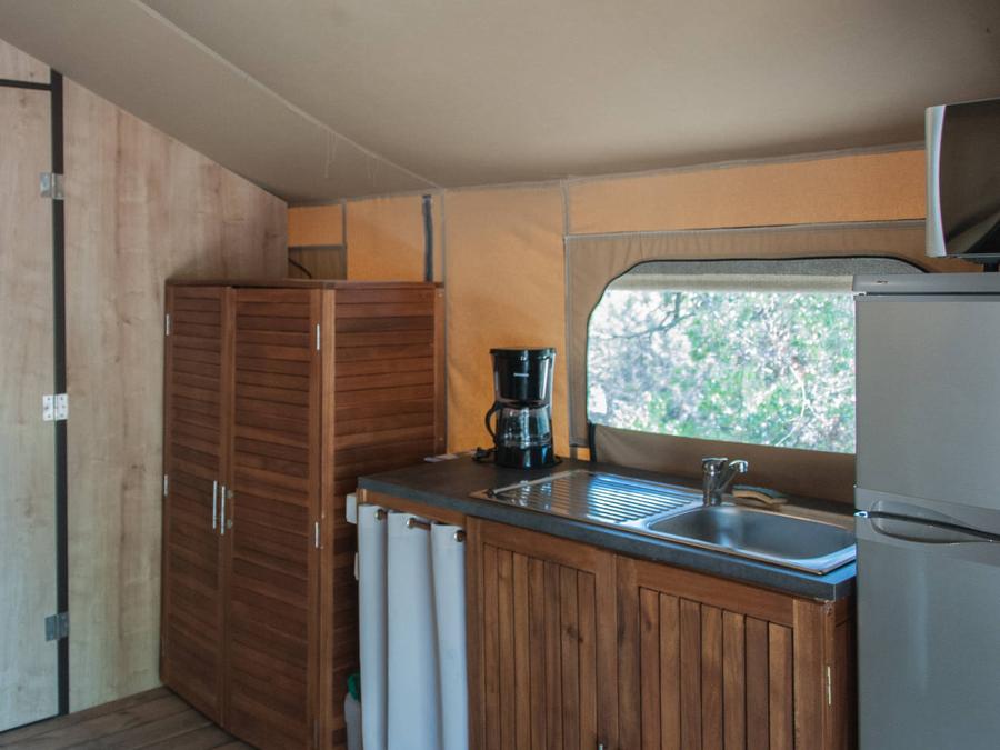 Tente en toile et en bois 5 personnes - LODGE KENYA 2