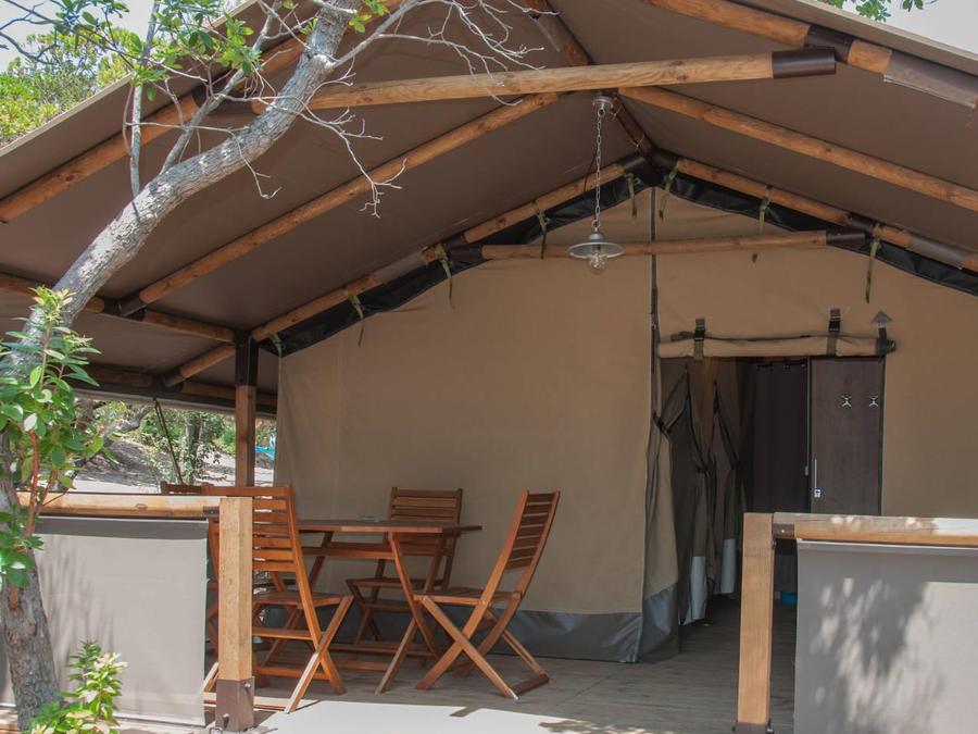 Tente en toile et en bois 5 personnes - LODGE KENYA 5