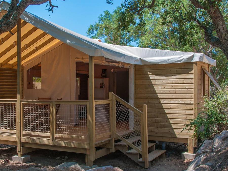 Mobilhome 5 personnes - Lodge SAHARI 24m² - 2 chambres - terrasse 10m² (avec sanitaires) 0