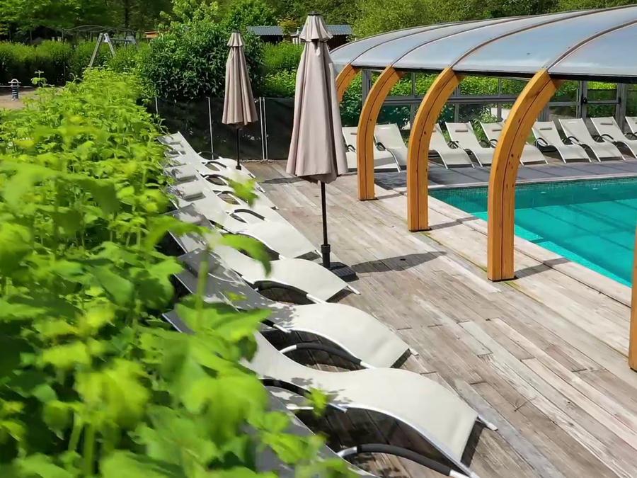 Chalet 4 personnes - CLIM - Cabane Lodge 35 m² sur plancher bois (35 m² avec terrasse) 8