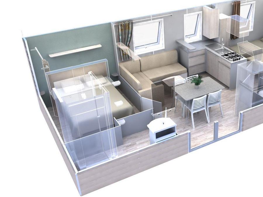 Mobilhome 6 personnes - Mobil-home 3 chambres 6 pers 9