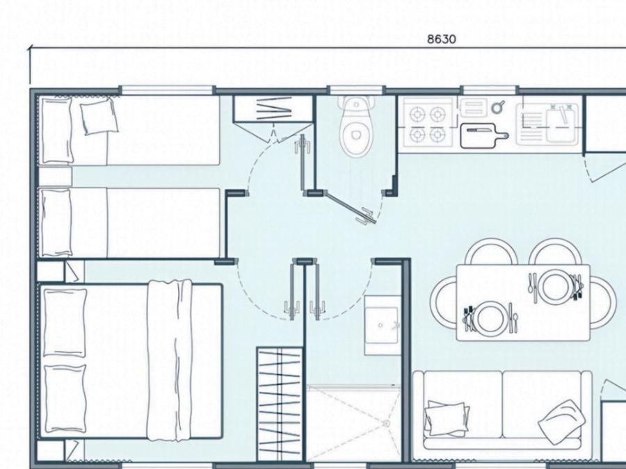 Mobilhome 4 personnes - bora bora 6