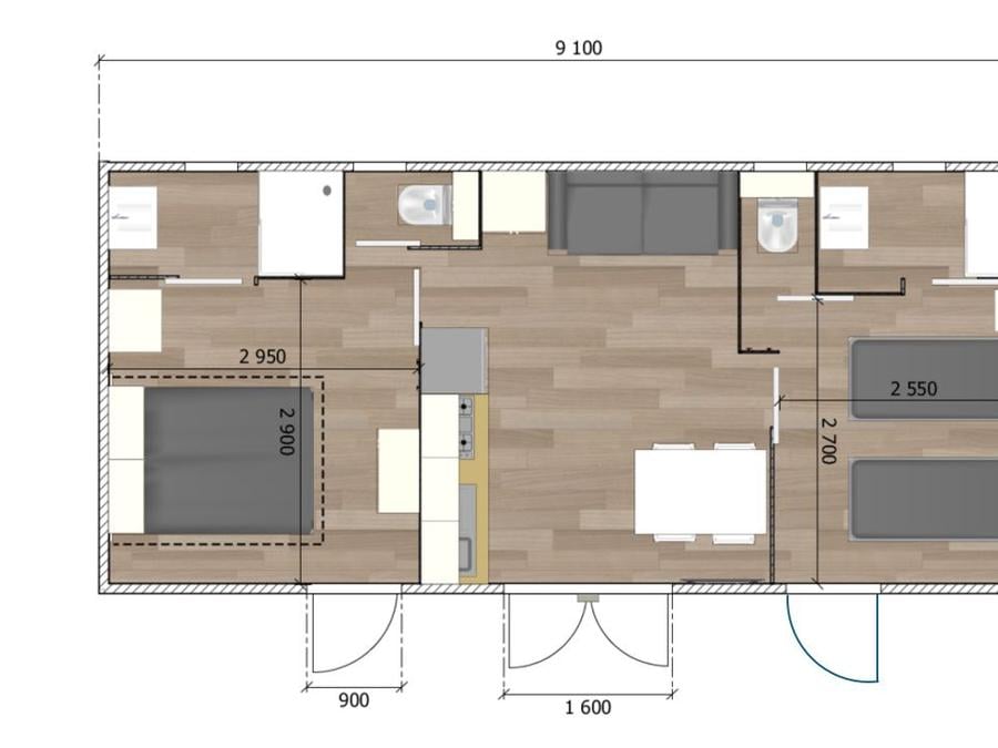 Chambre 4 personnes - duotel 4 pers. 2